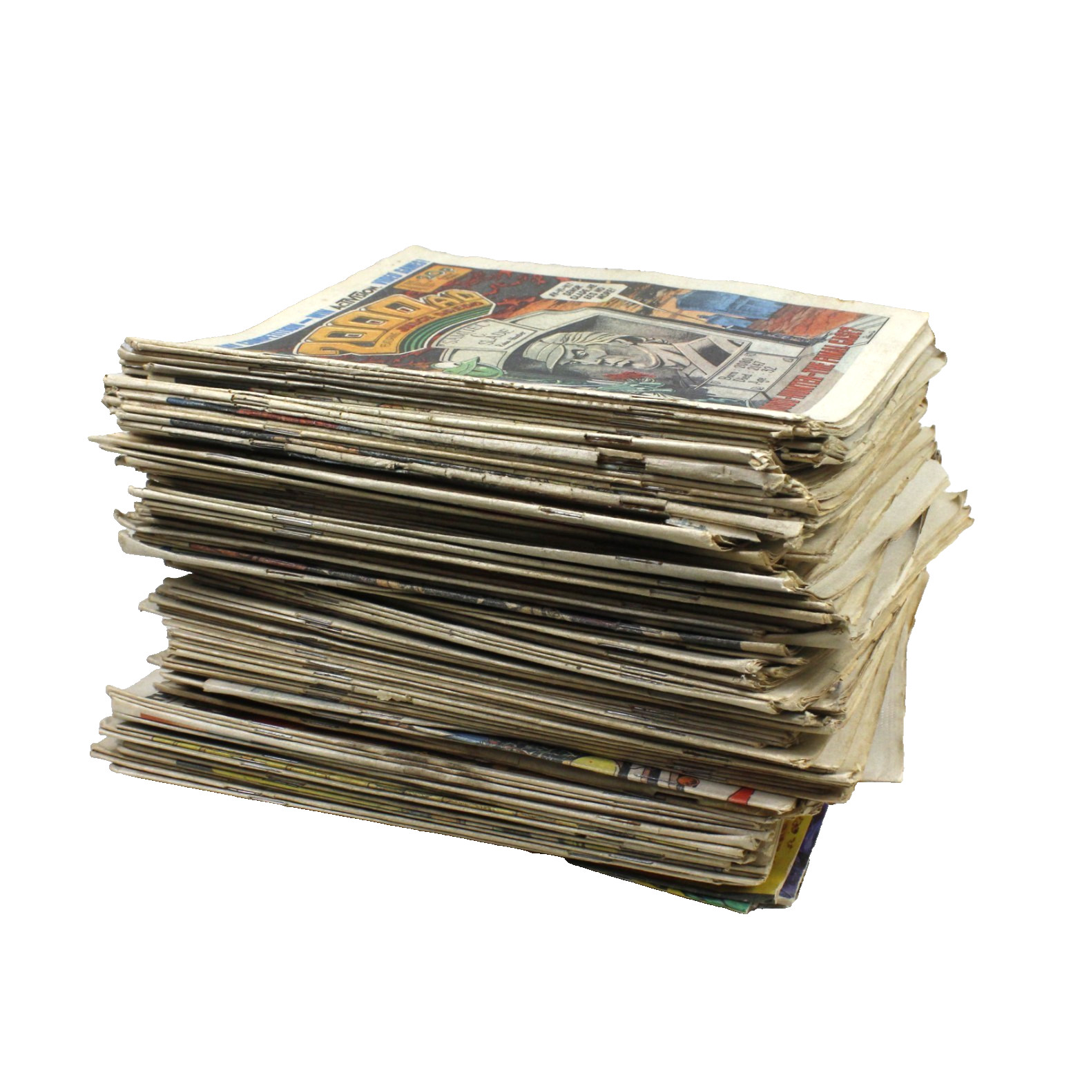 125 x Vintage 1980s 2000AD Comic Magazines Bundle Joblot Judge Dredd