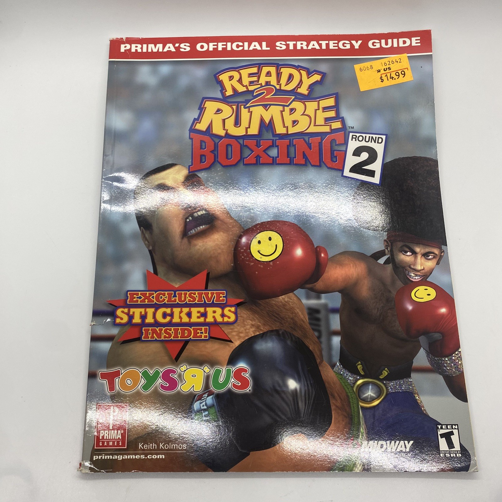 Ready 2 Rumble Boxing Round 2 Strategy Guide Stickers & Cards Toys R Us Edition