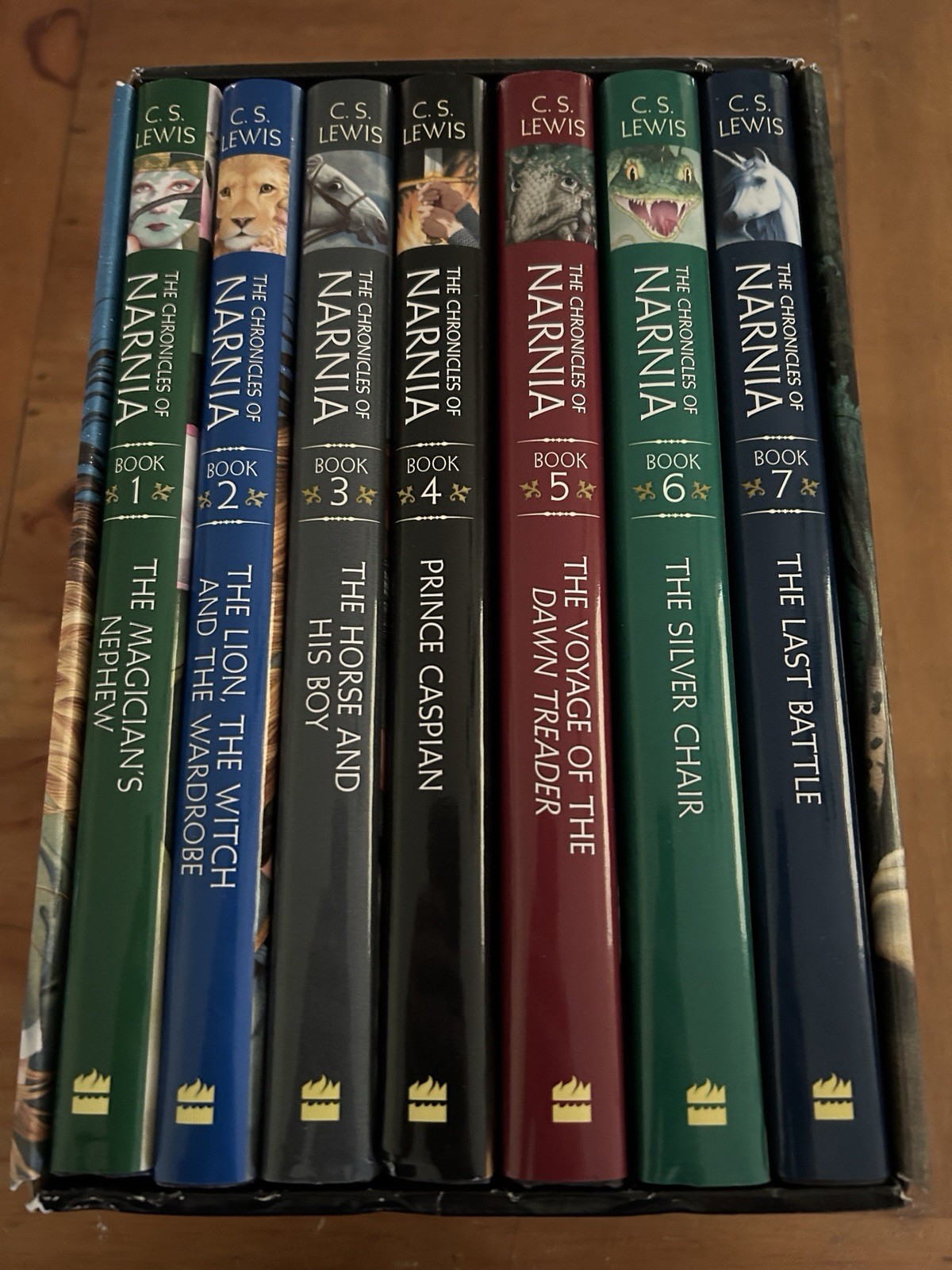 The Chronicles of Narnia 7 Volume Book Box Set by C.S. Lewis Hardcover