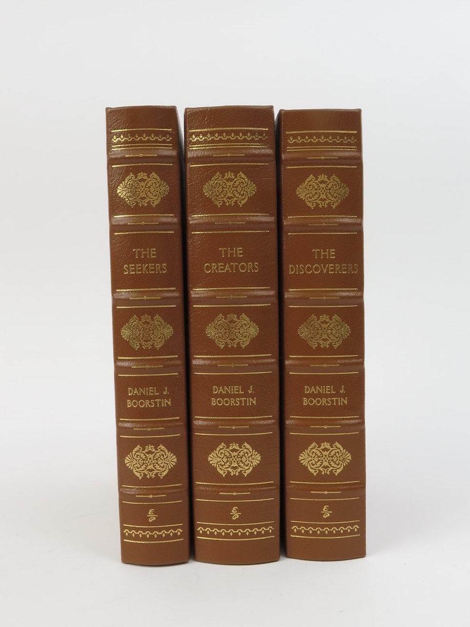 Easton Press Daniel J. Boorstin 3 Volumes Creators, Seekers, Discoverers Leather