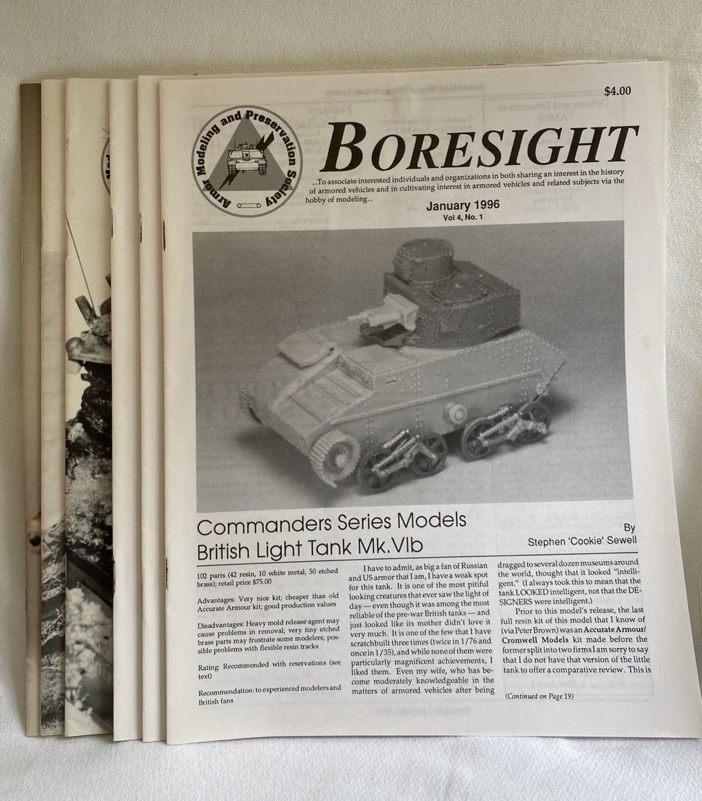 Boresight Magazine Vol 4 Lot of 6 Issues Complete Bimonthly Year 1996