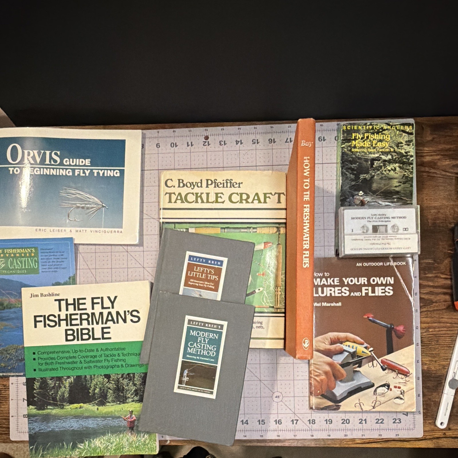 Lefty Kreh, Jim Bashline Fly Fishing & Fly Tying Illustrated Paperback Lot