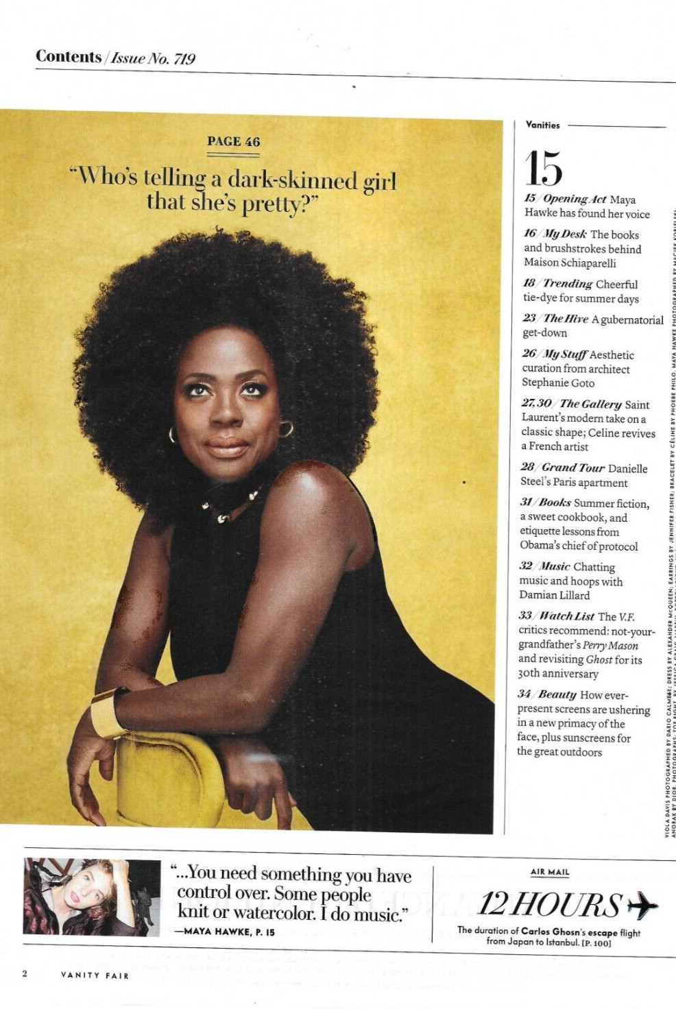 Vanity Fair Magazine Viola Davis Donald Trump TikTok Stars Ghislaine Maxwell