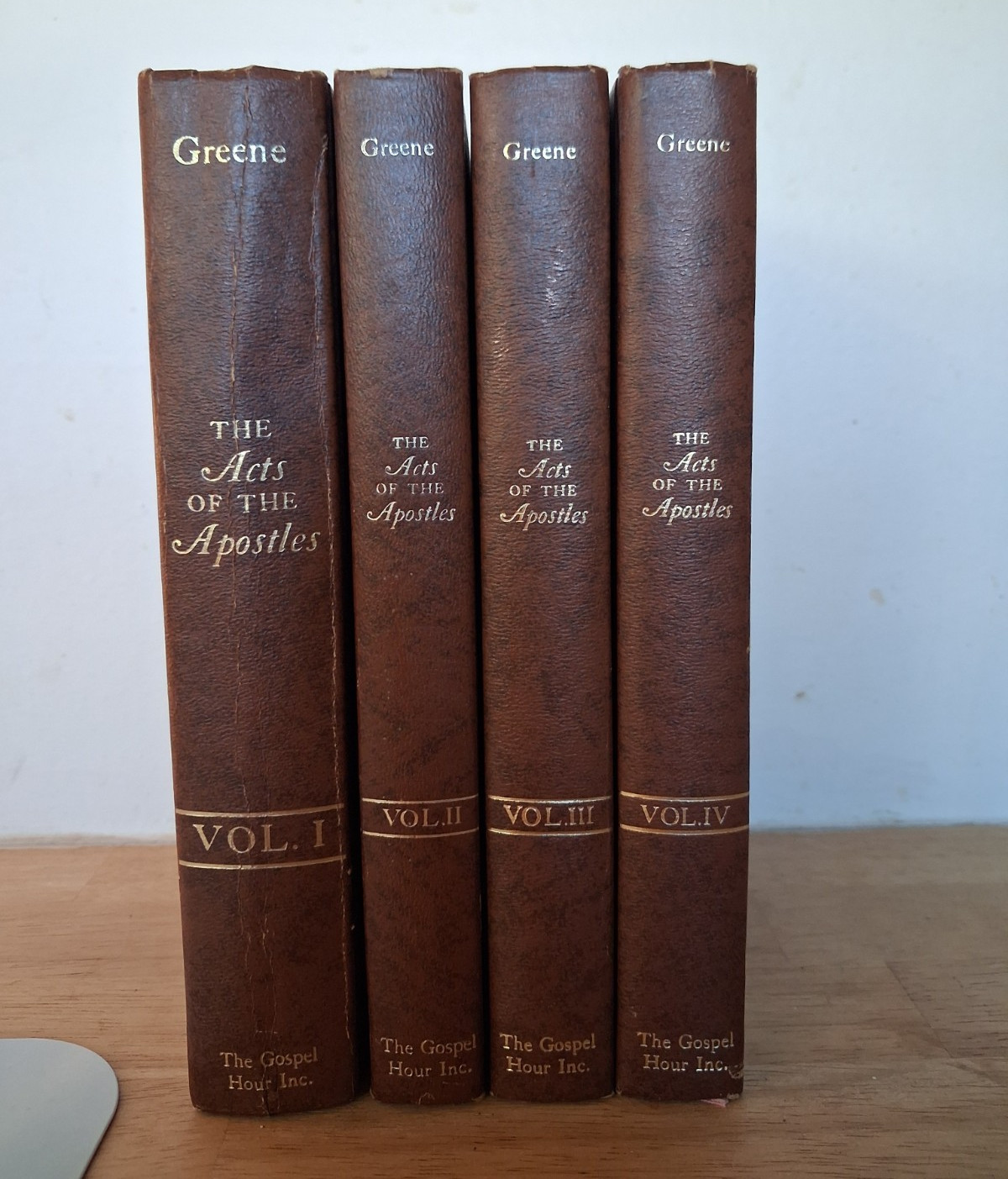 Oliver B. Greene The Acts of the Apostles Box Set Vol I-IV HC First Ed 1969
