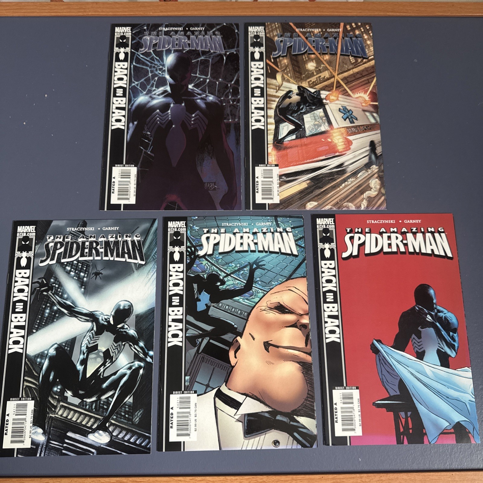 The Amazing Spiderman: Back In Black – Full Run Complete Set #539 – #543
