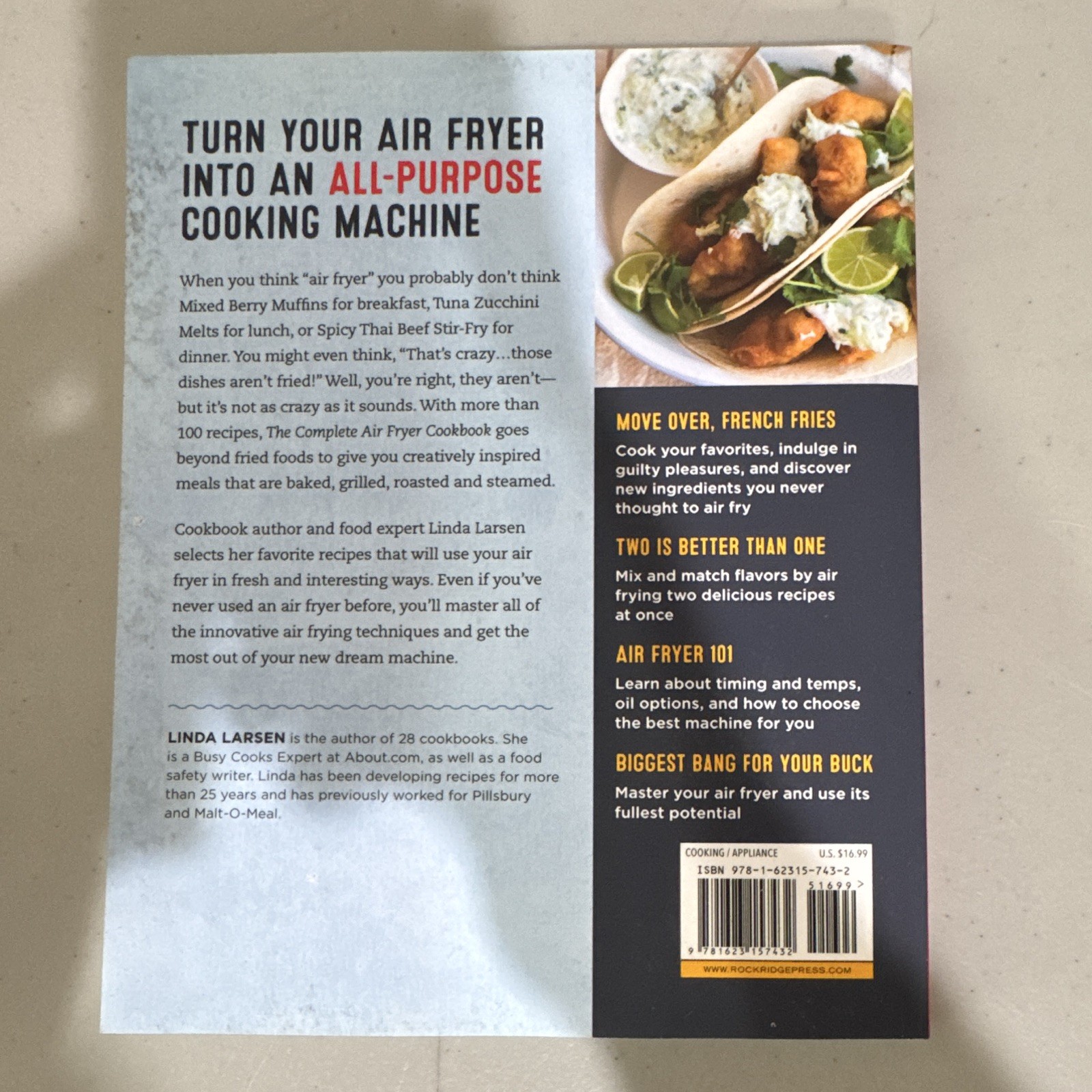Rockridge Press Complete Air Fryer Cookbook Linda Larsen PB 2016 English