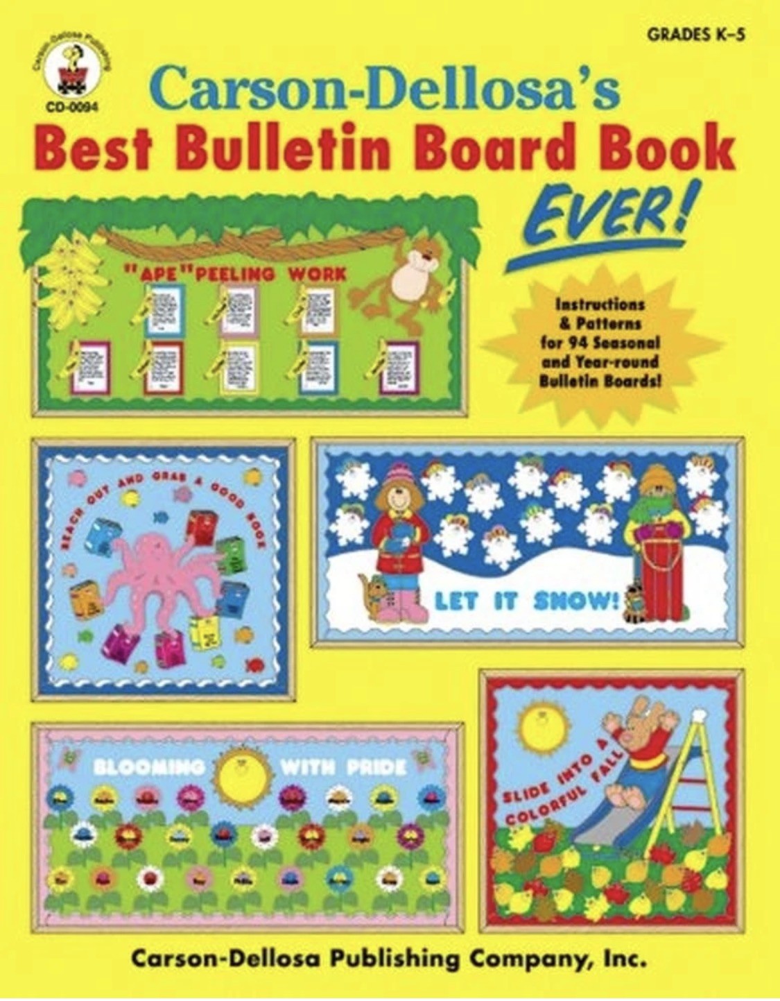 NEW OId Stock Carson-Dellosa’s Best Bulletin Board Book Ever, Grades K – 5