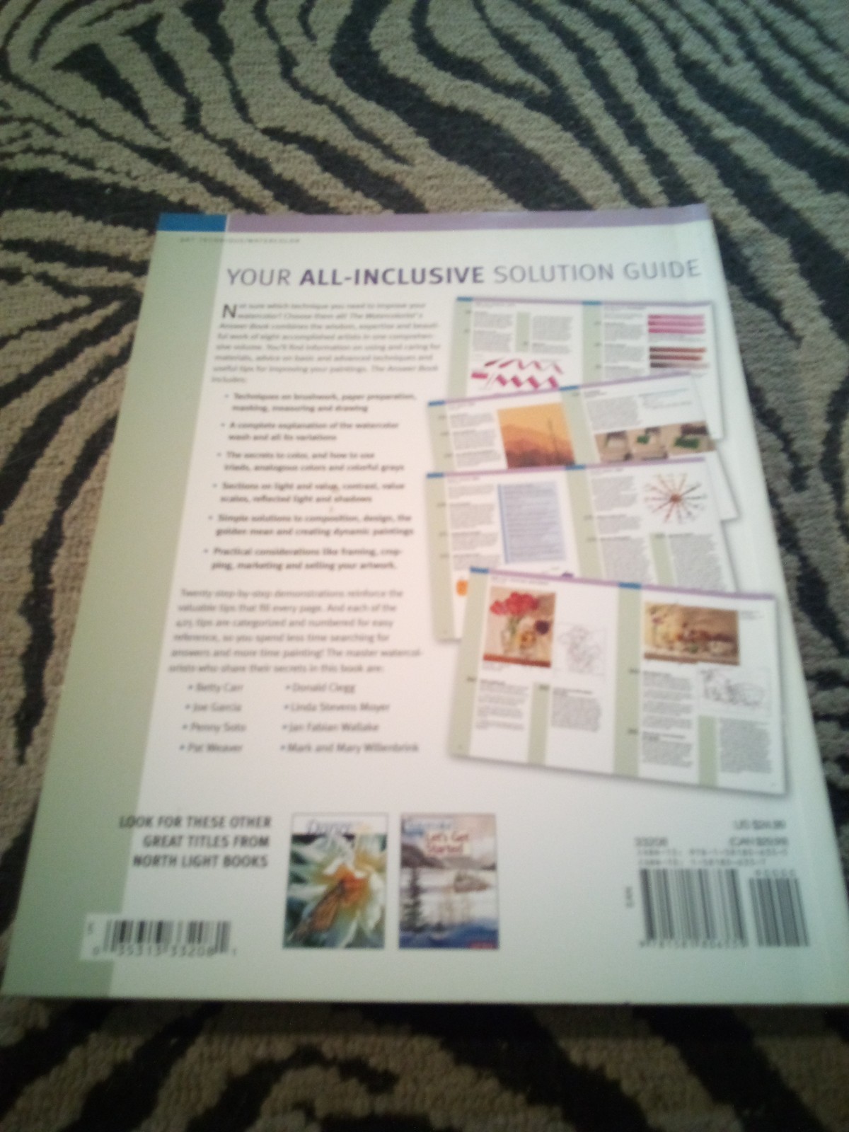 The Watercolorist’s Answer Book~425 Tips, Techniques, Solutions~Gina Rath Art