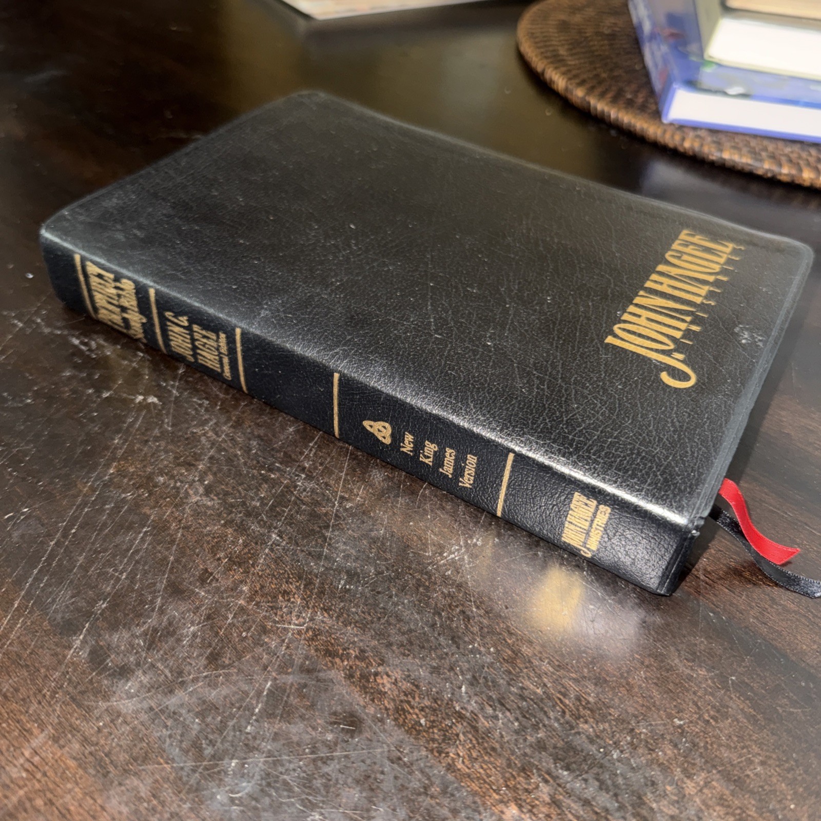Prophecy Study Bible NKJV John Hagee 1997 Bonded Leather Thomas Nelson