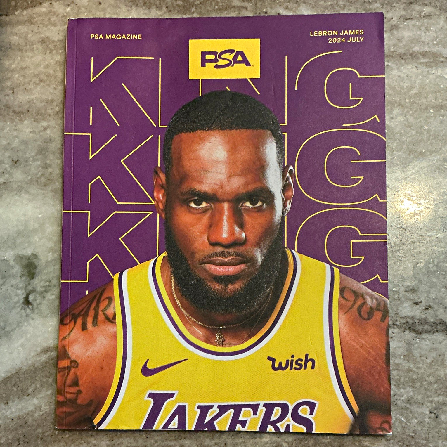 PSA Magazine July 2024 LeBron James Cover Basketball Sports (English)