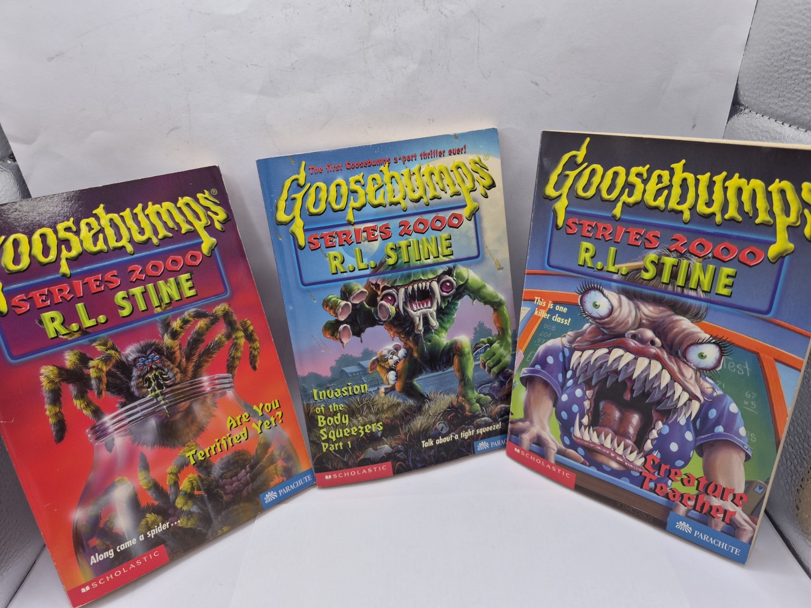 GOOSEBUMPS Series 2000 (Lot of 8) #’s 1, 2,3 4,9,10, 11,12 (Read title in photo)