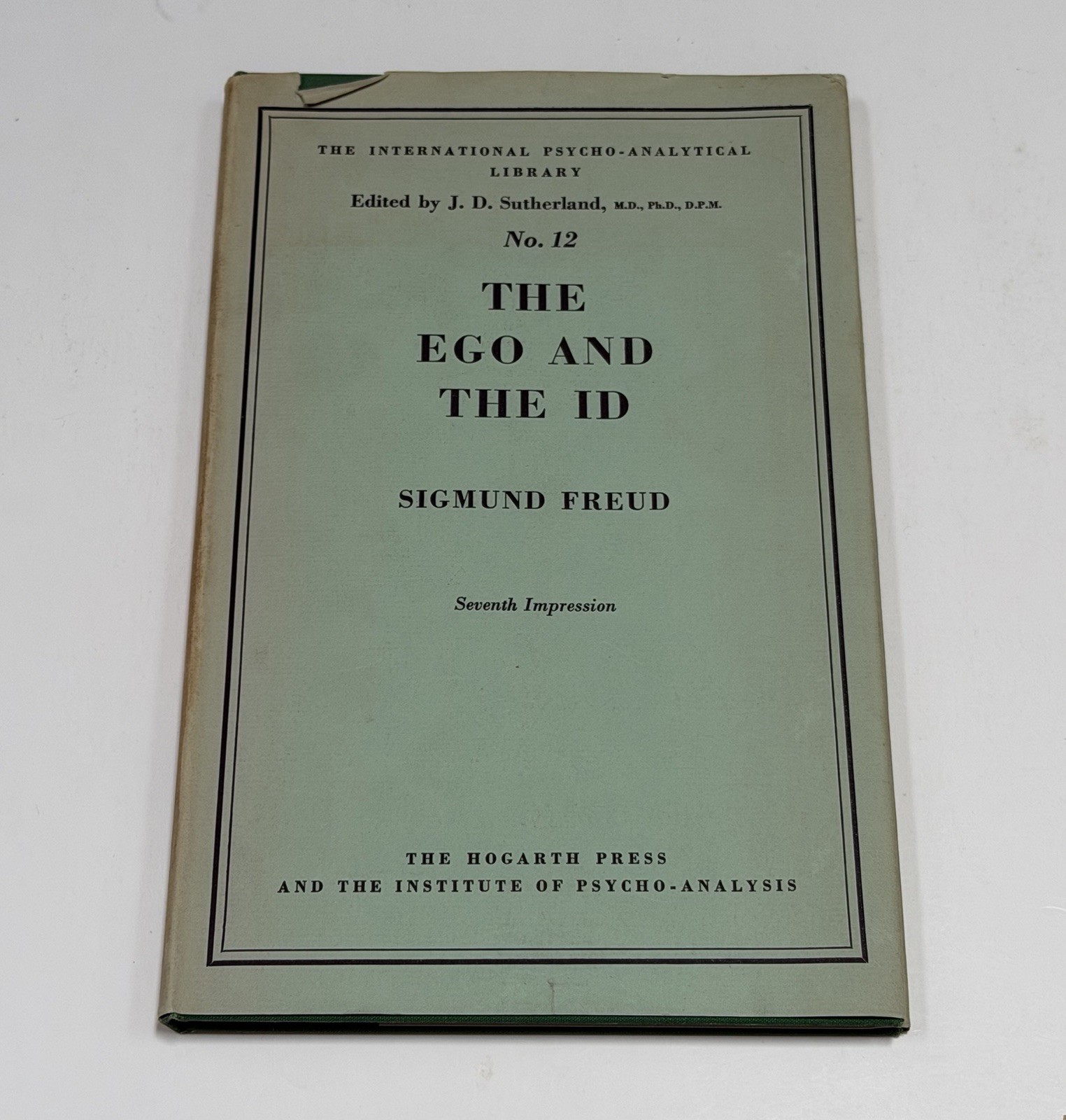 THE EGO AND THE ID Sigmund Freud Hogarth Press 1957 VTG HARDCOVER psychoanalysis