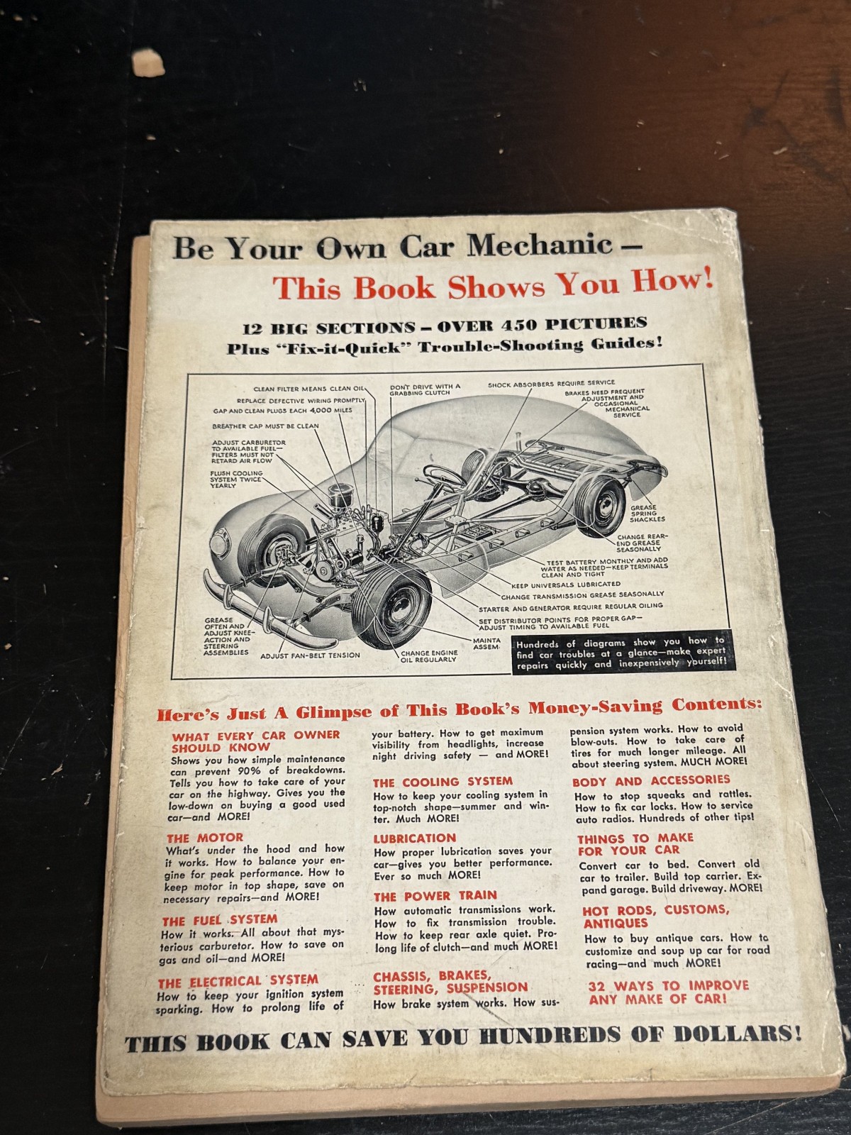 Popular Science 1953 How To Repair & Improve Your Car 256 Pages Loose Cover