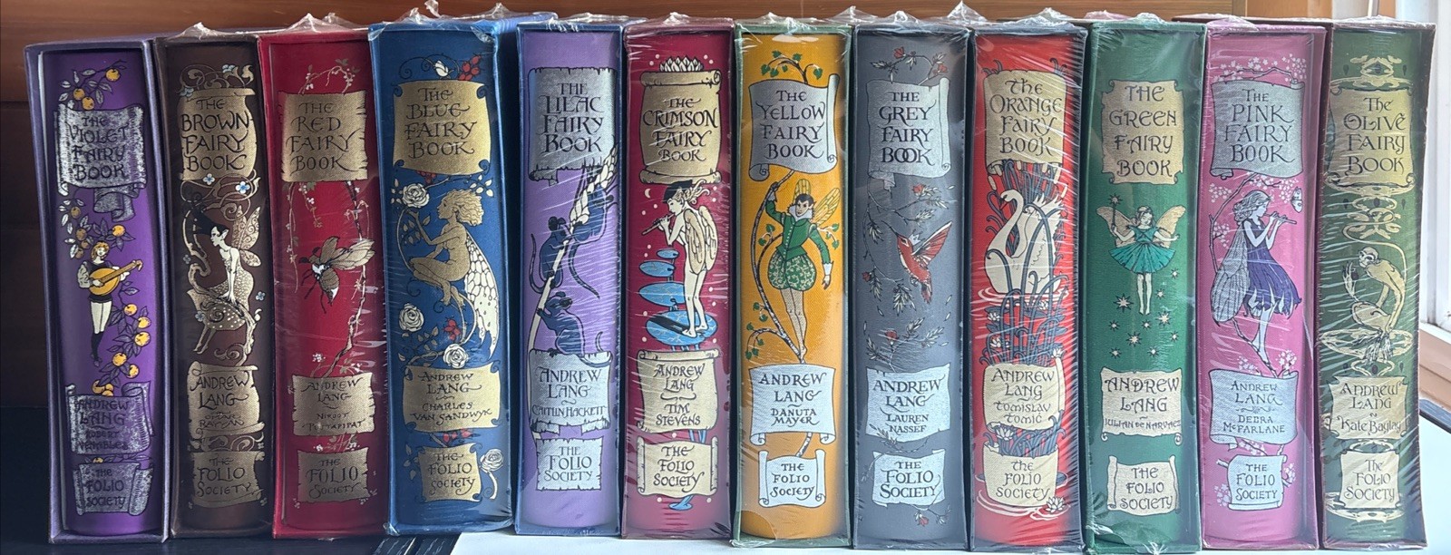 Folio Society ANDREW LANG’S Rainbow Fairy books in 12 vols – All but one SEALED