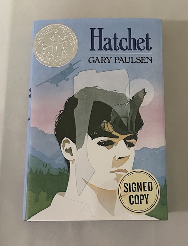 SIGNED Hatchet By Gary Paulsen 1st Print Reissue 30th Anniversary HC Book 2017