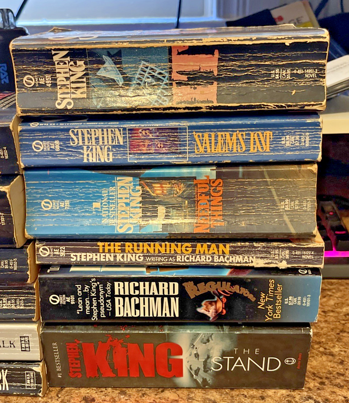 Stephen King 12 Vintage Book Lot Paperback Salem’s Lot The Stand Misery IT