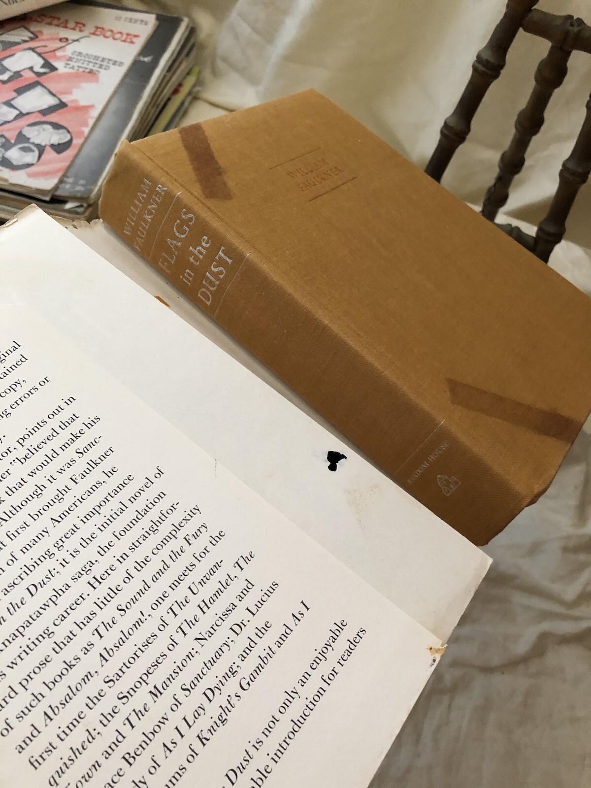 Flags In The Dust By William Faulkner 1973 HCDJ EXLIB Random House
