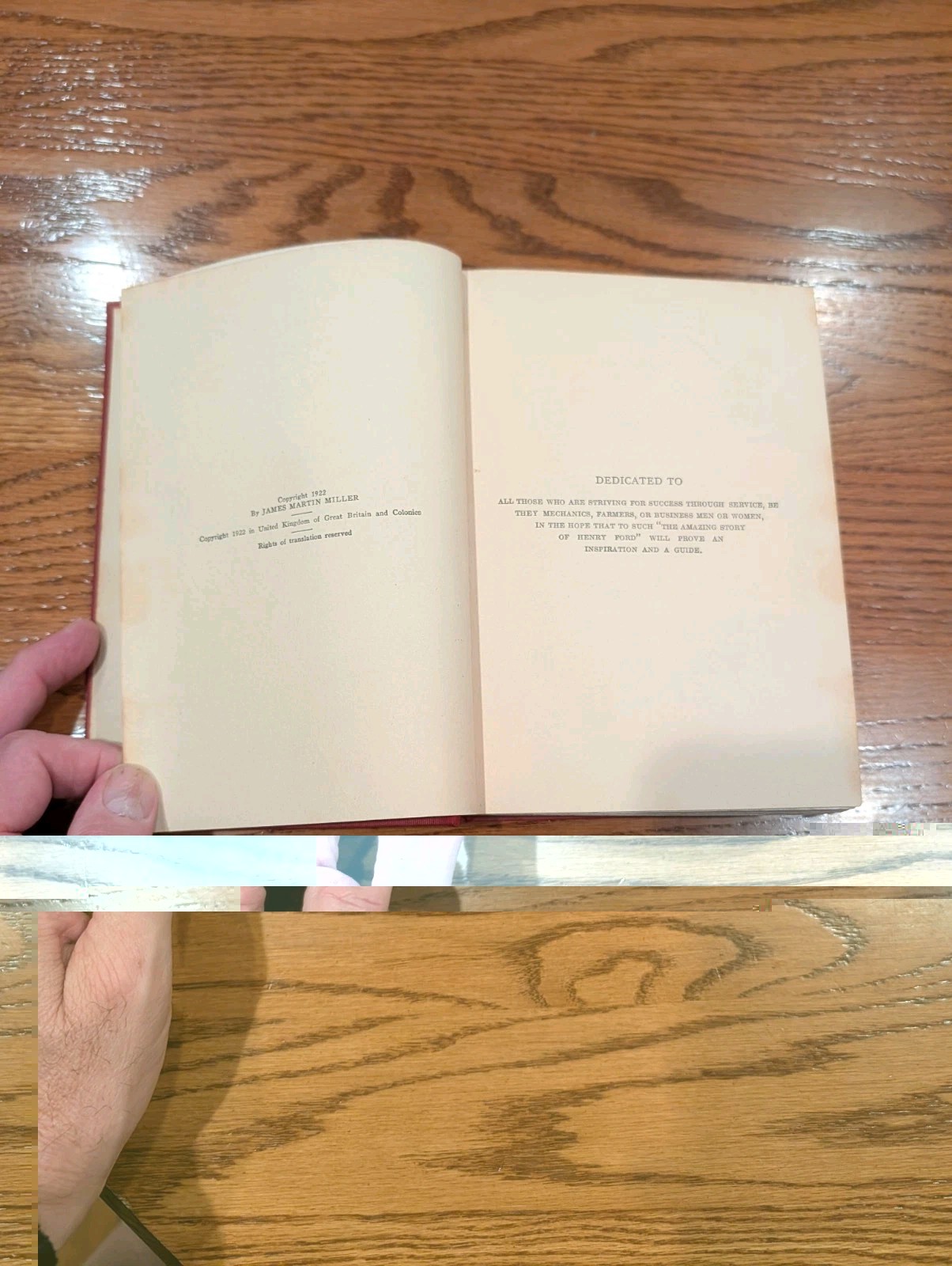 THE REAL STORY OF HENRY FORD 1922 1st Edition HC w/1919 Ford Owner’s Manual