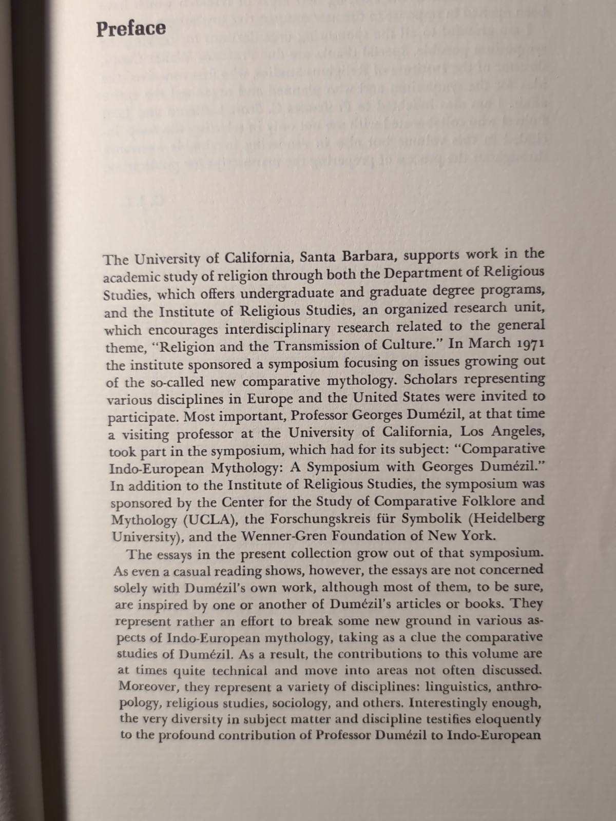 Larson, Gerald James. Myth in Indo-European Antiquity. 1974. Mythology